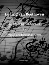 Beethoven Romance No. 1 in G for Violin and String Orchestra Orchestra sheet music cover